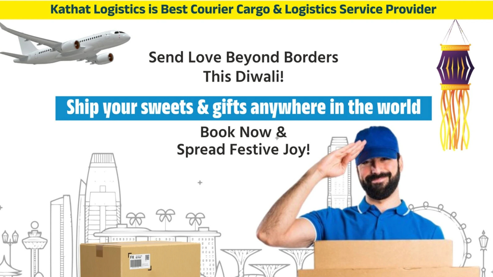 You are currently viewing Kathat Logistics ‘Diwali Express’ offers customer discounts up to 65% on Domestic & International Gift Shipments
