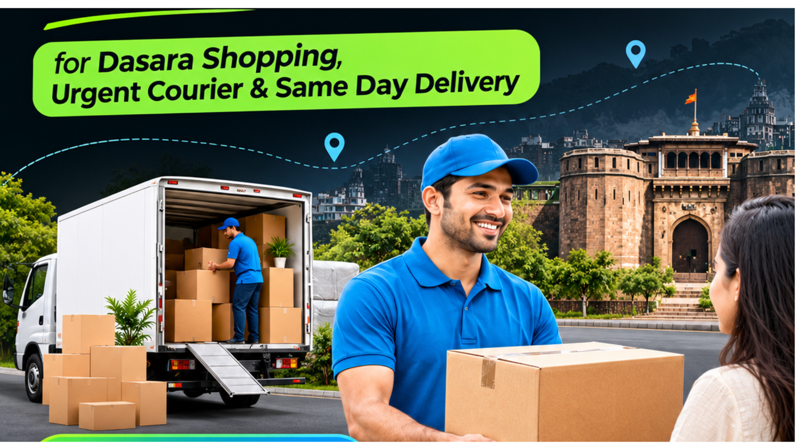 You are currently viewing Domestic Courier Services in Pune for Dasara Shopping, Urgent Courier & Same Day Delivery